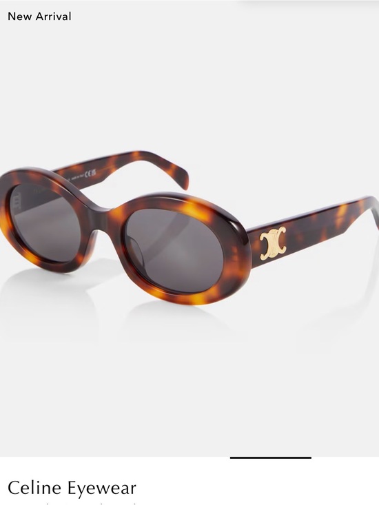 Celine Accessories - Celine Tortoiseshell Sunglasses with Gold Triomphe Accent